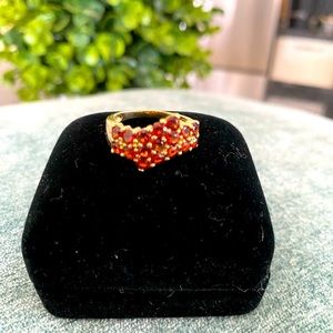 Garnet cluster ring size 8